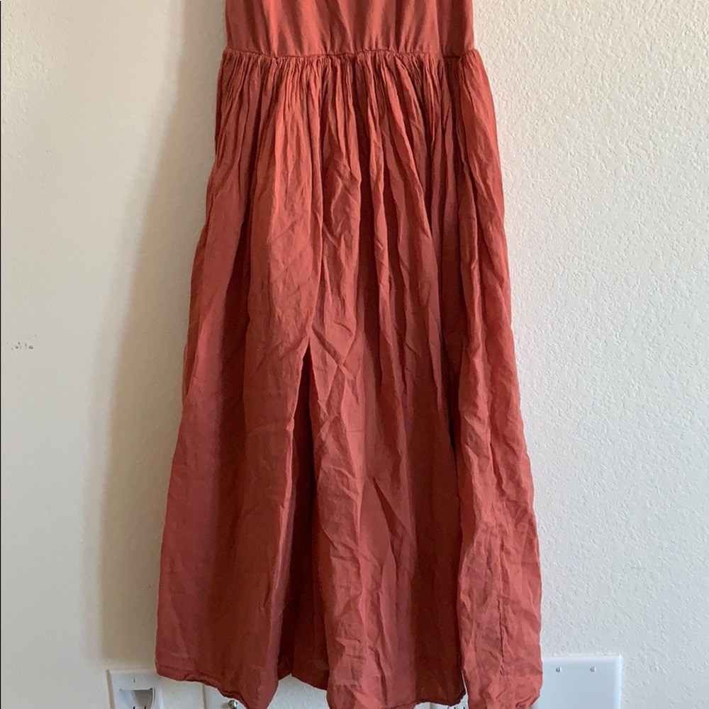 Zara basic | tank long dress in cotton - Picture 4 of 9